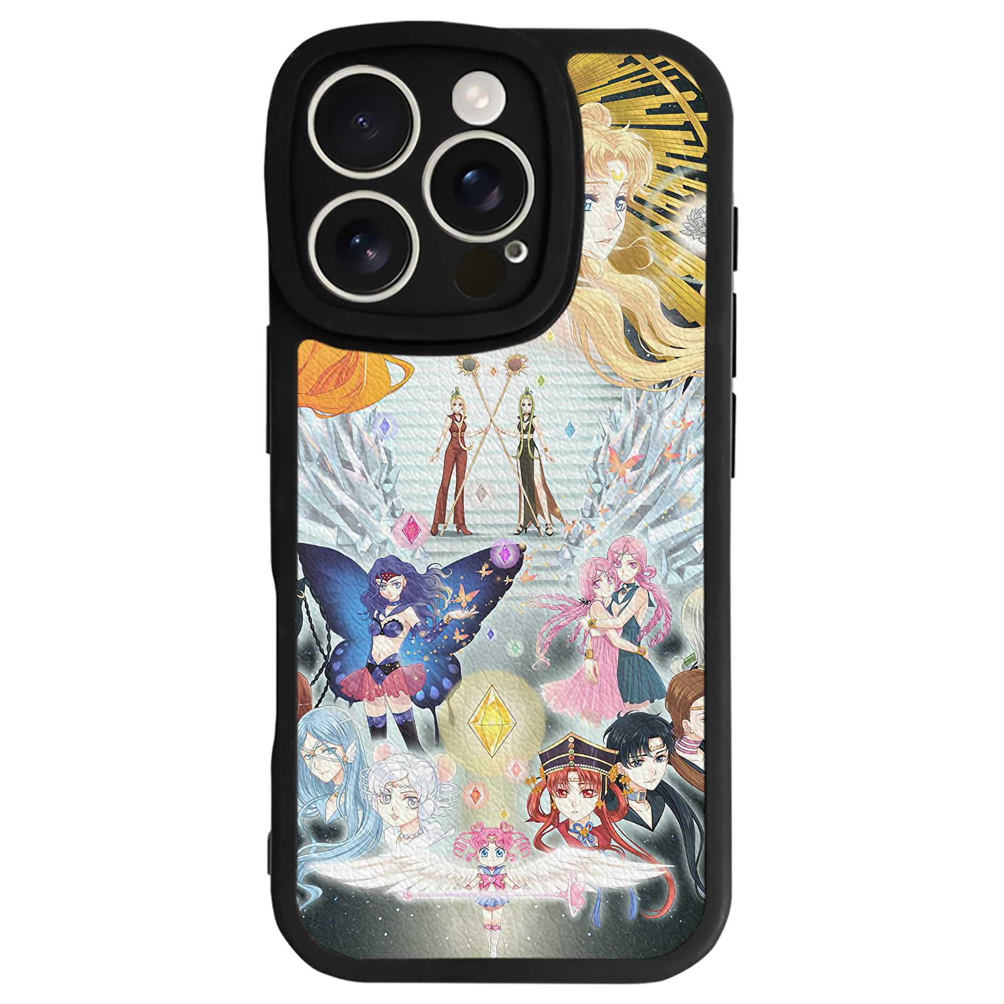 （画像用） 美少女戦士セーラームーン Sailor Moon 【iPhone 16シリーズ対応】シリコンスマホケース（レザー調） 材質：シリコン